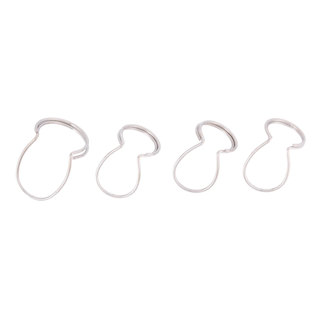

4 Pcs Picking Guitar Fingerstyle Picks Finger Butterfly Silver Metal Classic Custom Guitar Pick Finger