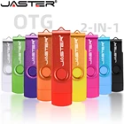 USB-флеш-накопитель JASTER OTG для смартфонов и планшетов, поворотный флэш-накопитель черного цвета, 4 ГБ, 8 ГБ, 16 ГБ, 32 ГБ, 64 ГБ