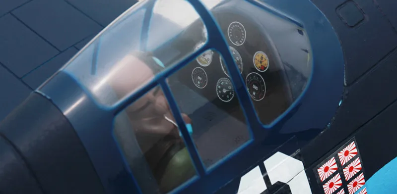 Радиоуправляемый самолет Dynam F6F Hellcat 1270 мм V2