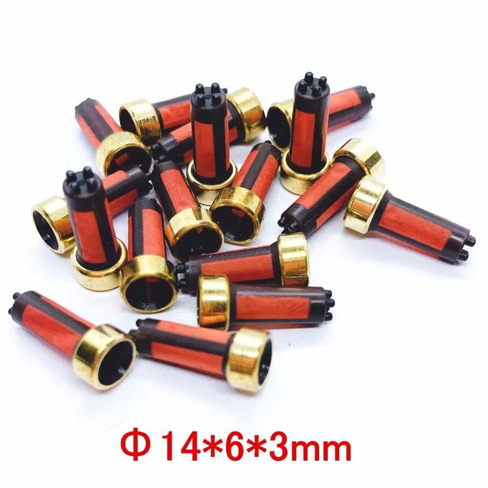 

MD619962 Wholesale 100pieces high quality 14*6*3mm fuel injector micro filter for Nissan Pathfinder 3.5L repair kit (AY-F108B)