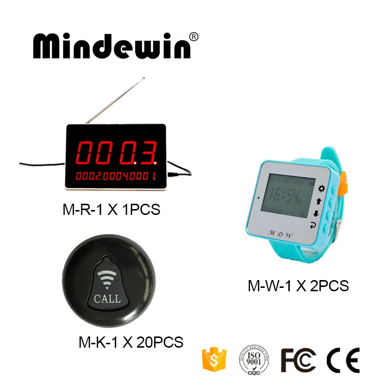 Беспроводная система вызова в очереди ресторана 1 шт. Светодиодная панель