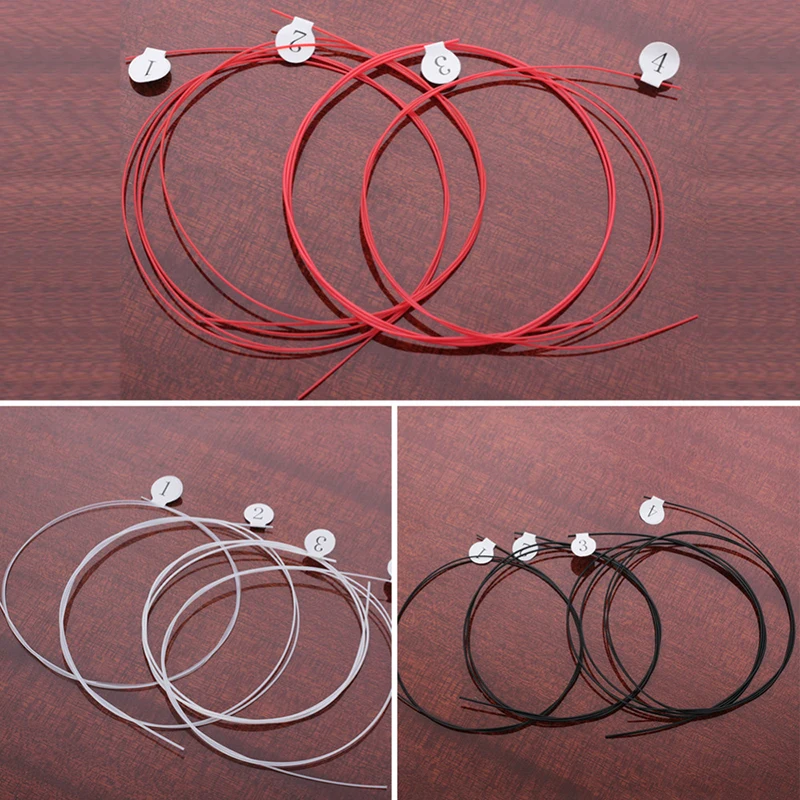 

Longteam Ukulele Carbon Strings Fluorocarbon Fiber Strings for 21/ 23/ 26 Inches of Guitar Ukulele Part