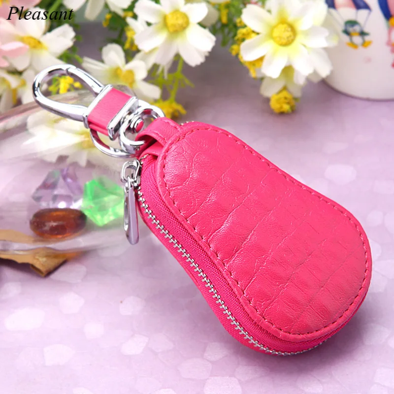 

DIY Key Case High-end Cowhide Car Leather Car Key Case Ladies DIY Keychain Accessories Gift Wholesale