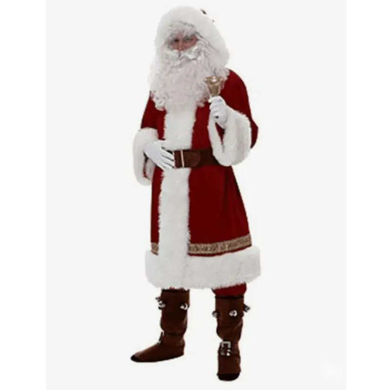6 шт. Рождественский костюм Санта-Клауса нарядное платье для взрослых вечерние