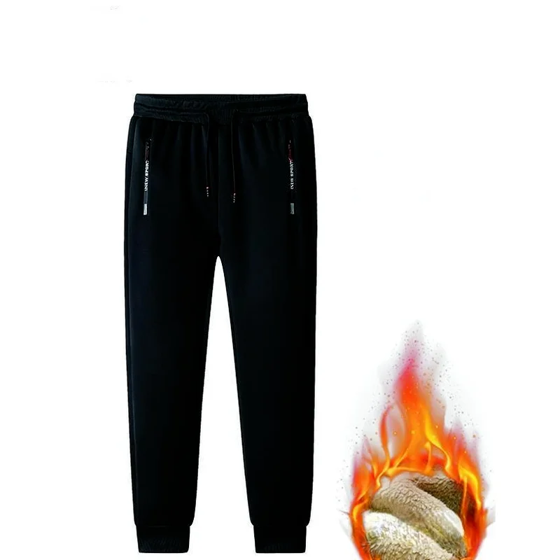 

Cashmere Sweatpants Lamb Wool Plus Size Men Joggers Track Pants Elastic Waist Sport Pants Casual Trousers Fitness Clothing Y327