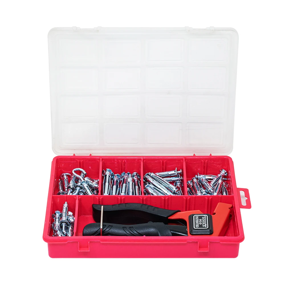 Heavy Duty Metal Setting Tool Hollow Wall Cavity Anchors Plasterboard Fixing 62Pcs | Обустройство дома