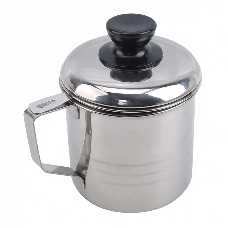 1.2 Liter Stainless Steel Oil Filter Pot Durable And Easy To Use Portable Container Tank Residue | Дом и сад