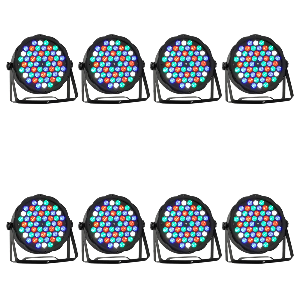 8 шт./54x3 Вт светодиодный прожсветильник Тор dmx512 профессиональное сцсветильник|par