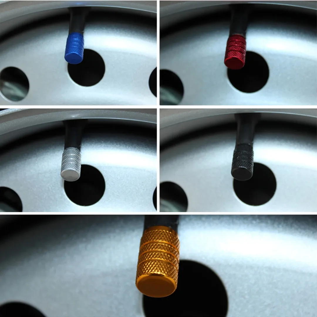 

Universal 8pcs Red Aluminum Car Motorcycle Tire Wheel Rims Stem Air Valve Caps Tyre Cover For Auto Truck Scooter ATV