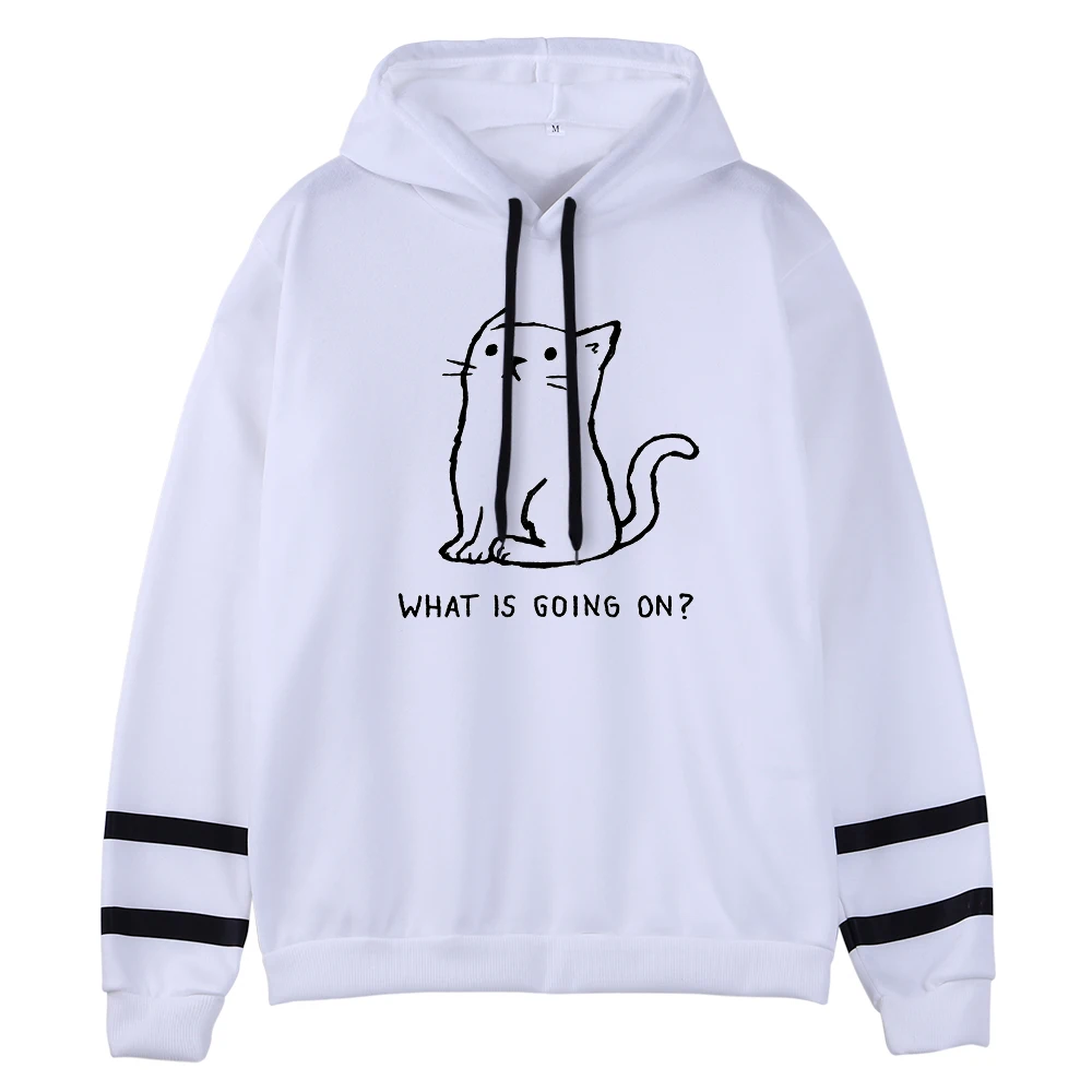 

Hoody Kawaii Kitten Letters Print Hoodies Female Harajuku Aesthetics Women'S Clothing Oversized Punk Women Sweatshirts With Hood