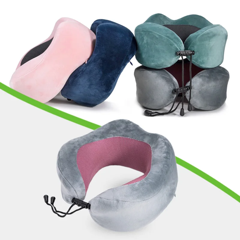 

U-Shape Travel Pillow for Airplane Foam Neck Pillow Travel Accessories bed linings Comfortable Pillows for Sleep Home Textile