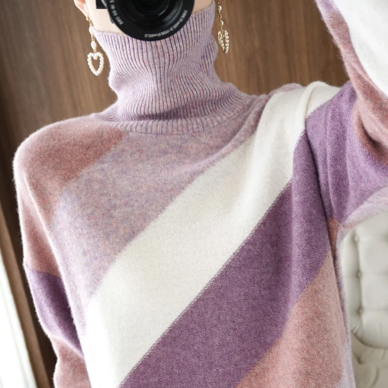 

Winter Womens Sweaters Fall 2021 Women Clothing Knitted Loose Sweater Knitting Wool Oversize Pullover Woman Sweaters Girls Thick