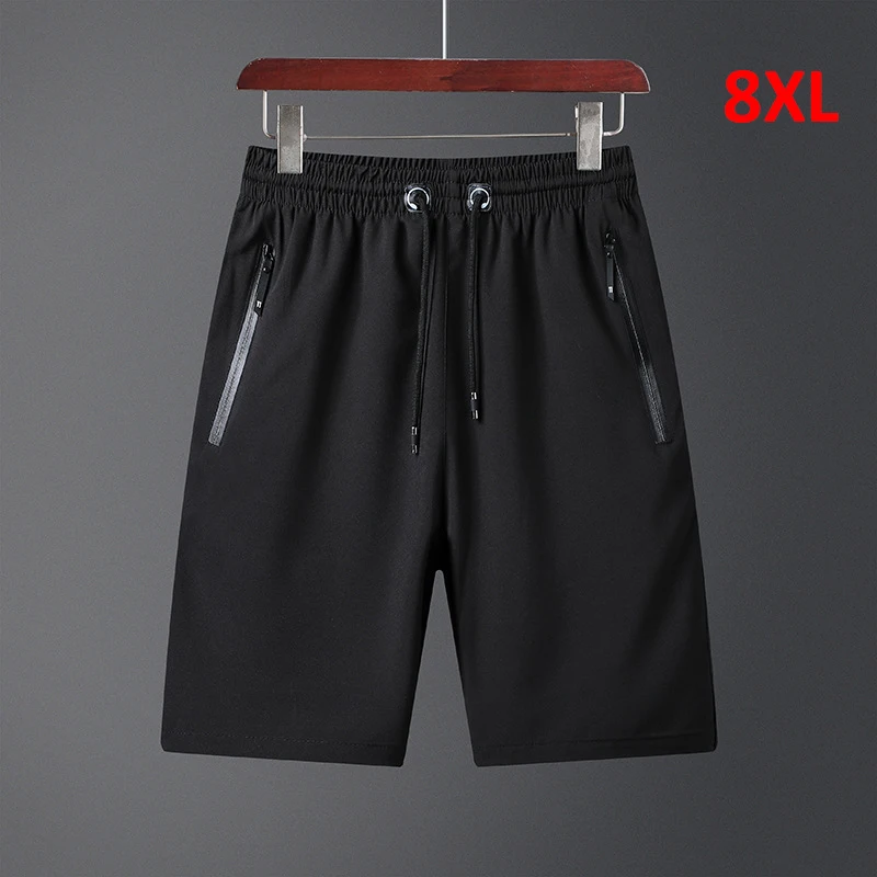 Летние шорты размера плюс 8XL мужские повседневные модные пляжные 2020 однотонные