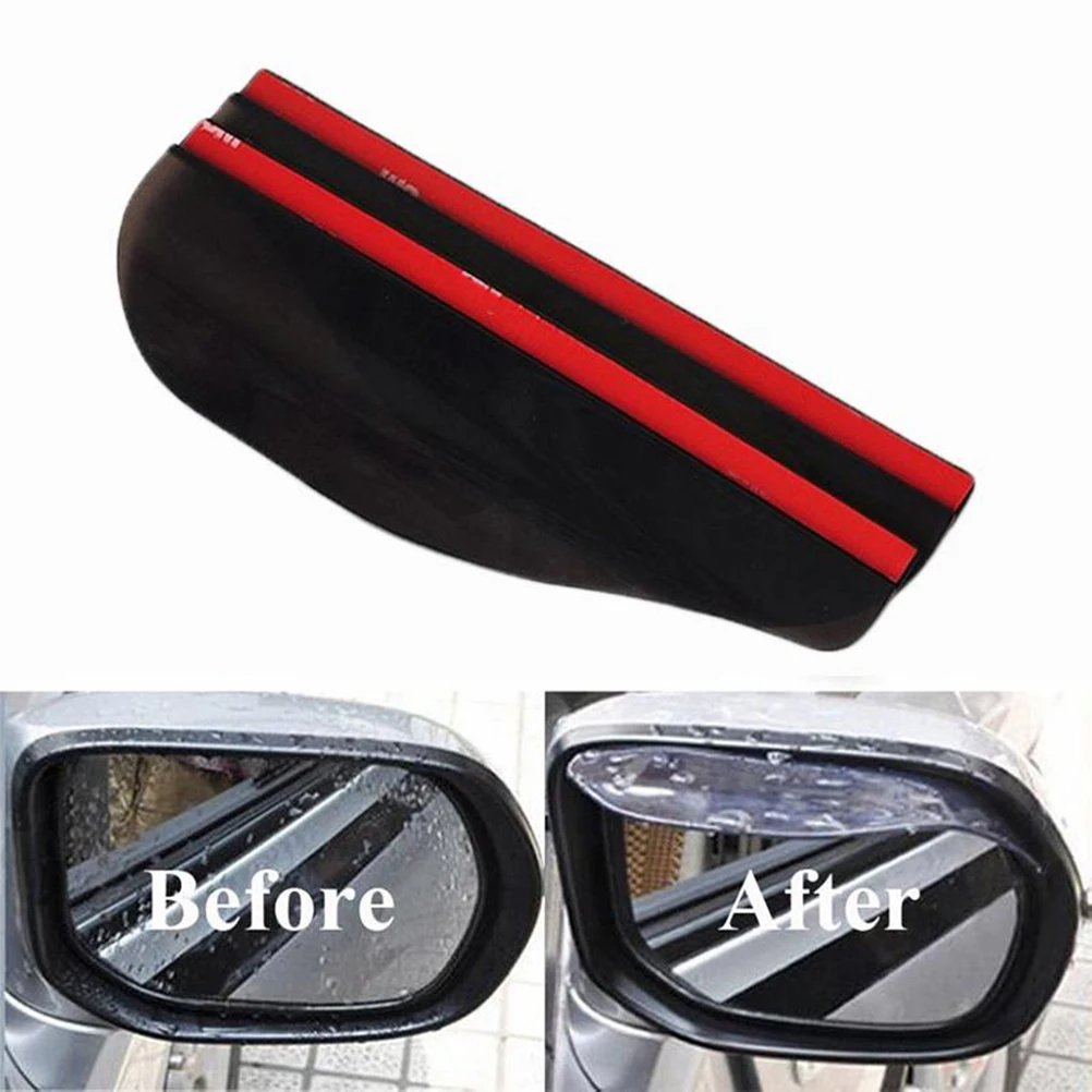 

2Pcs Universal For Car Truck Suv Car Styling Rear View Side Mirror Rain Board Sun Visor Shade Shield Flexible Protector