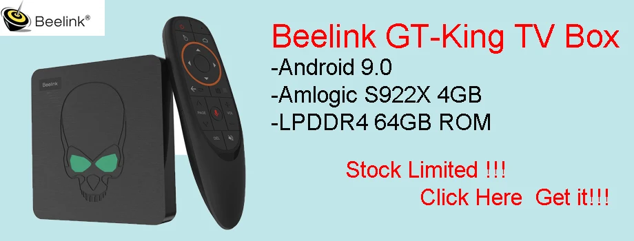 ТВ-приставка Beelink GT-King Amlogic S922X GT King 4G DDR4 64G EMMC Smart tv BOX 2,4G+ 5G Dual wifi 1000M LAN с 4K
