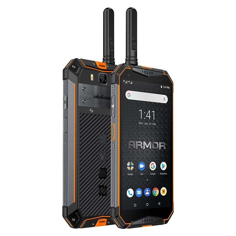 Ulefone Armor 3WT IP68 водонепроницаемый мобильный телефон 10300 мАч 5," FHD+ Восьмиядерный 6 ГБ+ 64 ГБ helio P70 Android глобальная версия смартфона - Цвет: Orange