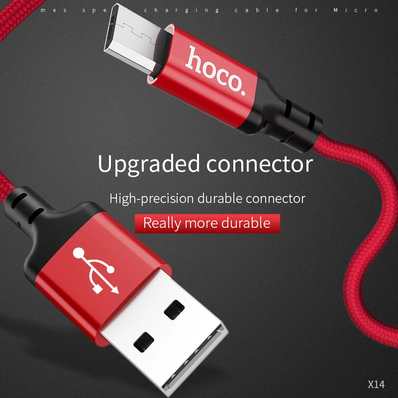 hoco micro usb cable 1m 2m fast charge usb data cable for samsung s6 s7 xiaomi lg tablet android mobile phone usb charging cord free global shipping