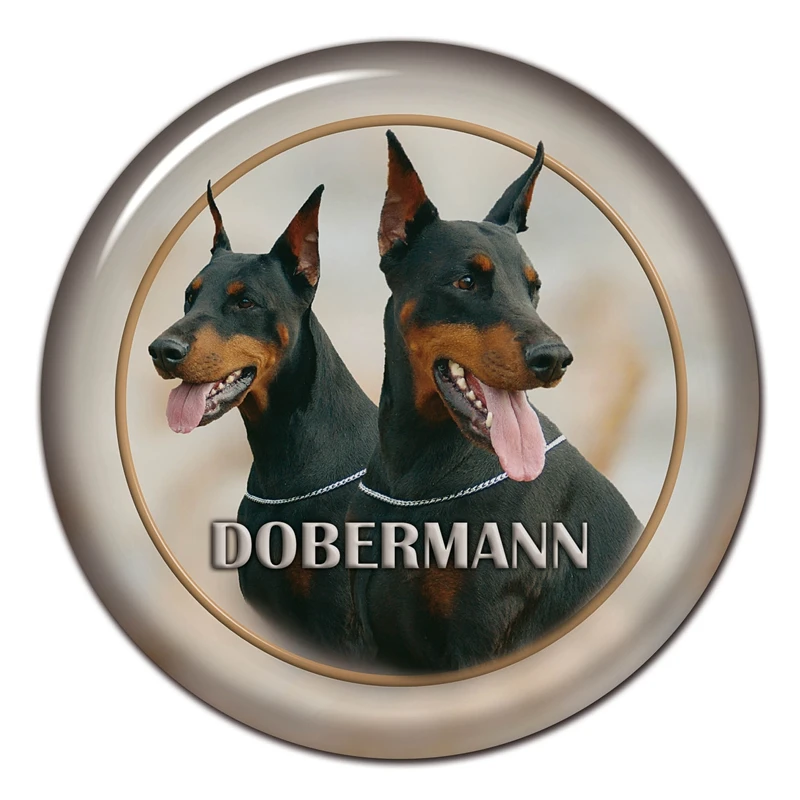 B0840 #13 см/17 см самоклеящаяся наклейка Dobermann Dog V2 Автомобильная Наклейка Декор на
