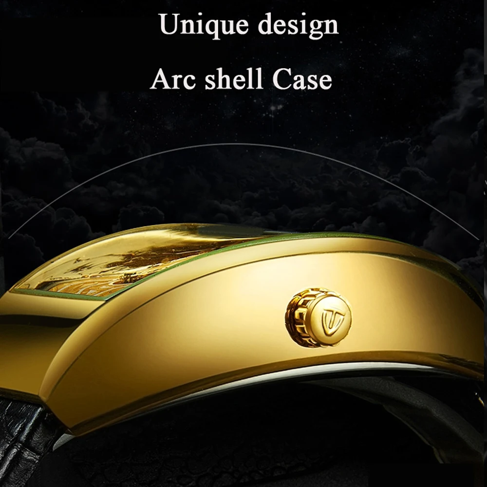 TEVISE Автоматические Мужские механические часы Spider Tourbillon Роскошные Золотые спортивные деловые военные мужские часы Relogio Masculino