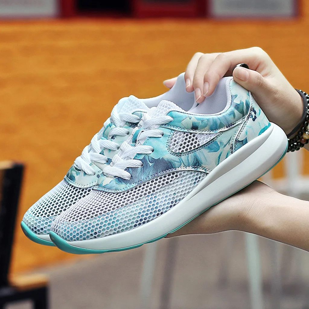 

JAYCOSIN Women's Platform Sneakers Genuine Leather Mesh Women Chunky Shoes 2020 Luxury Design Breathable Ladies Casual Trainers