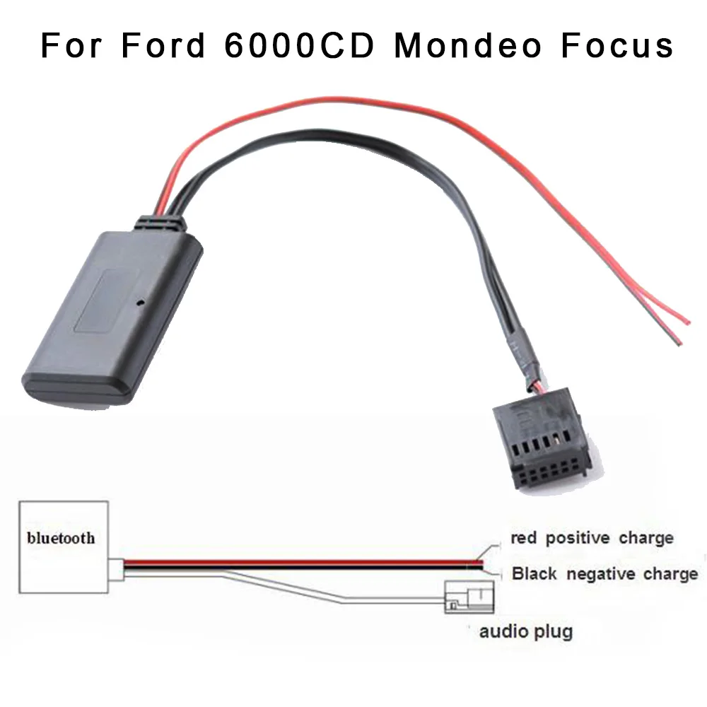 12V автомобильный Bluetooth адаптер Aux in стерео модуль кабель для Ford Mondeo с 2005