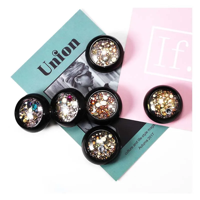 3D Стразы для дизайна ногтей жемчужные камни различные сделай сам драгоценные