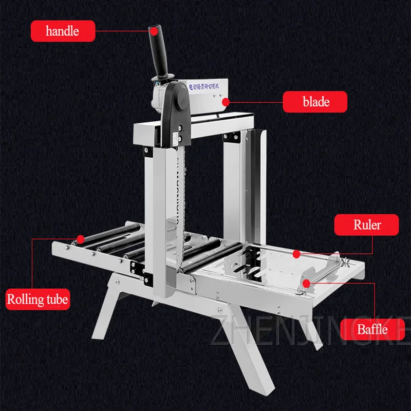

12 inches Small Electric Block Brick Cutting Machine Portable Foam Brick Stainless Steel Aluminum Cutting Tools 750W