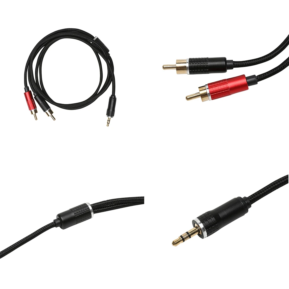 1/2/3/5 m Длина кабель RCA стерео 2RCA до 3 5 мм Aux аудио разъем нашникиов для Усилители