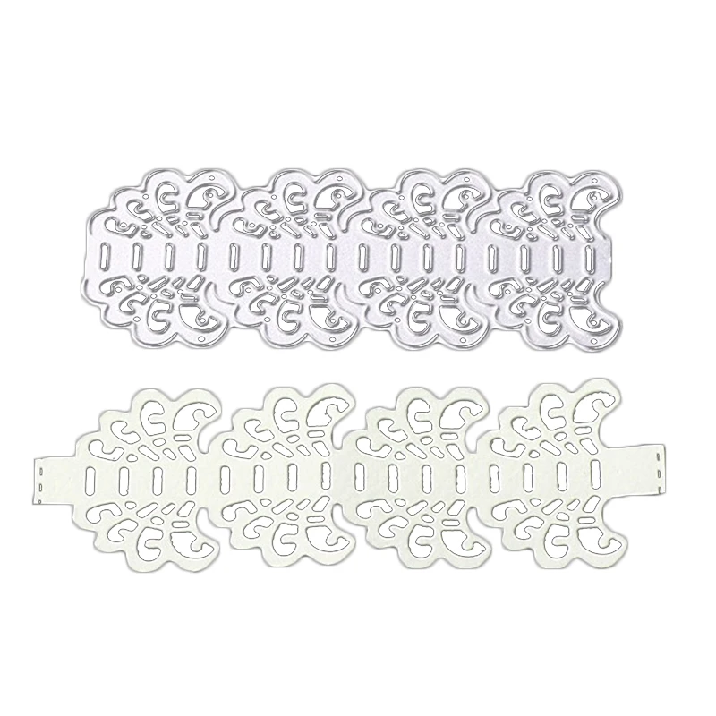 Новая мода кружева цветок край границы металла резки трафареты для DIY
