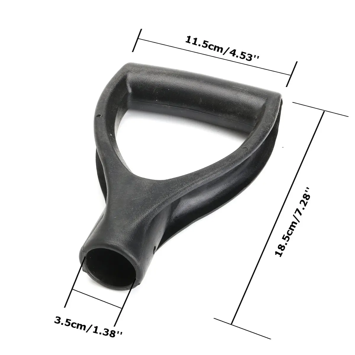 Пластиковая рукоятка для лопаты с d образной ручкой 35 мм замена садовой Лопаты