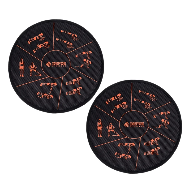 

DEFOE 2Pcs Exercise Sliders Nylon Workout Yoga Slider Discs Fitness Equipment for Abdominal and Full Body Exercise