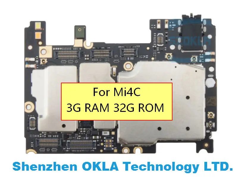 Сменная материнская плата для Xiaomi Mi 4C/M4C/MI4C 3 Гб ОЗУ 32 ПЗУ глобальная прошивка 1 шт. |