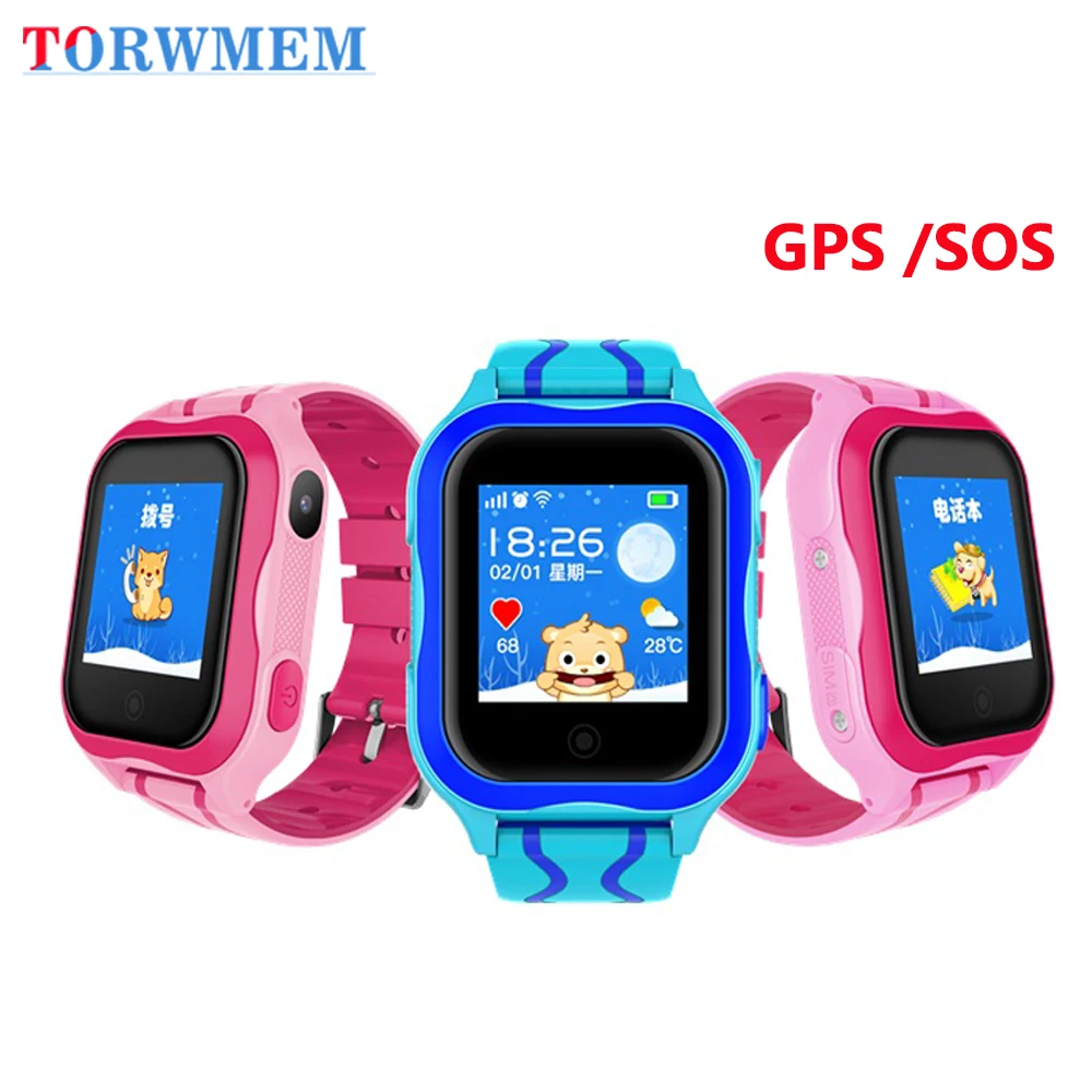 GPS A32WS Детские Смарт часы с защитой от потери SOS WiFi телефон положение