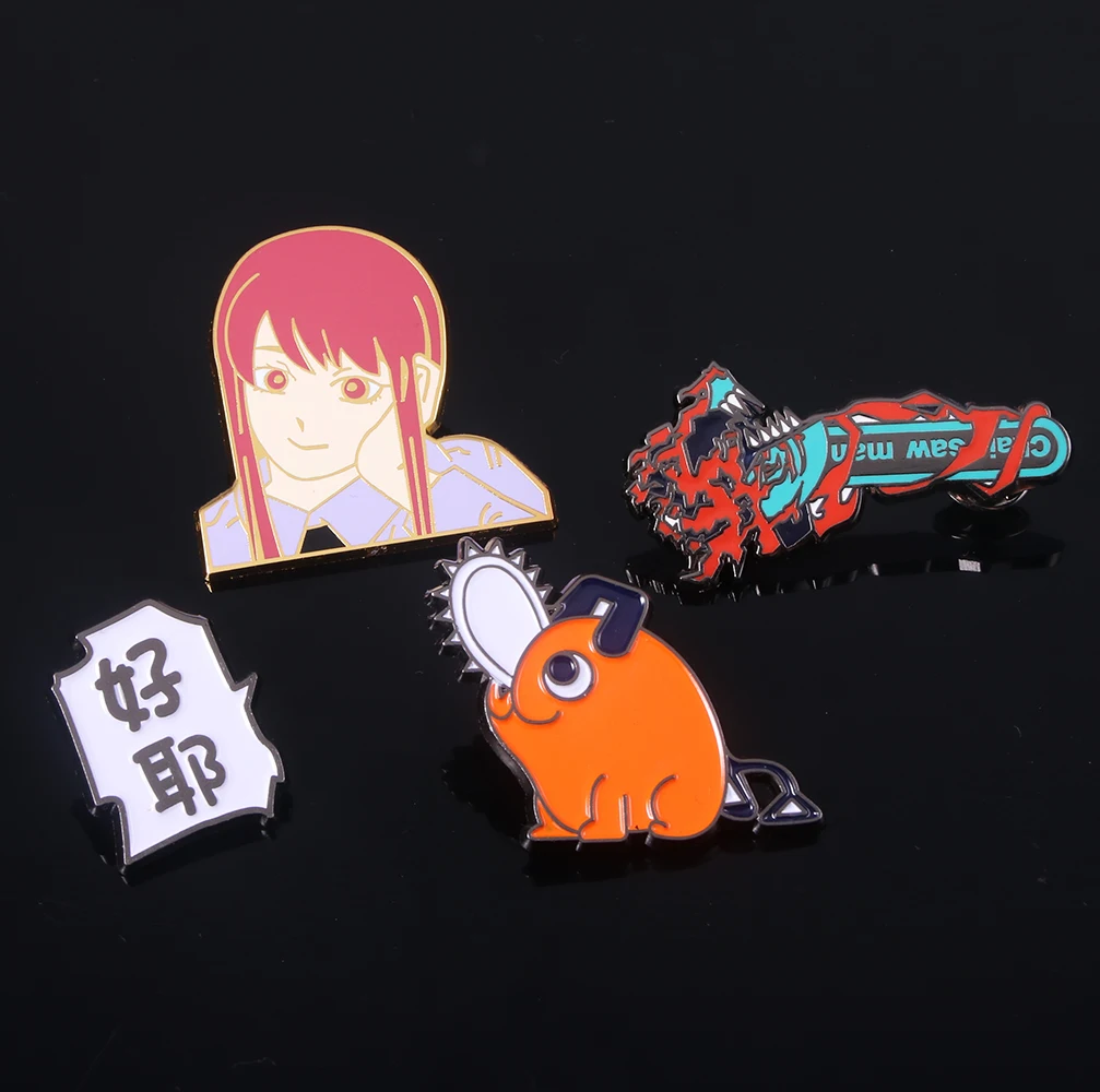 

Anime Chainsaw Man Enamel Pins Brooch Pochita Makima Denji Chainsaw Devil Badge Brooches Lapel Pin Jewelry Accessories