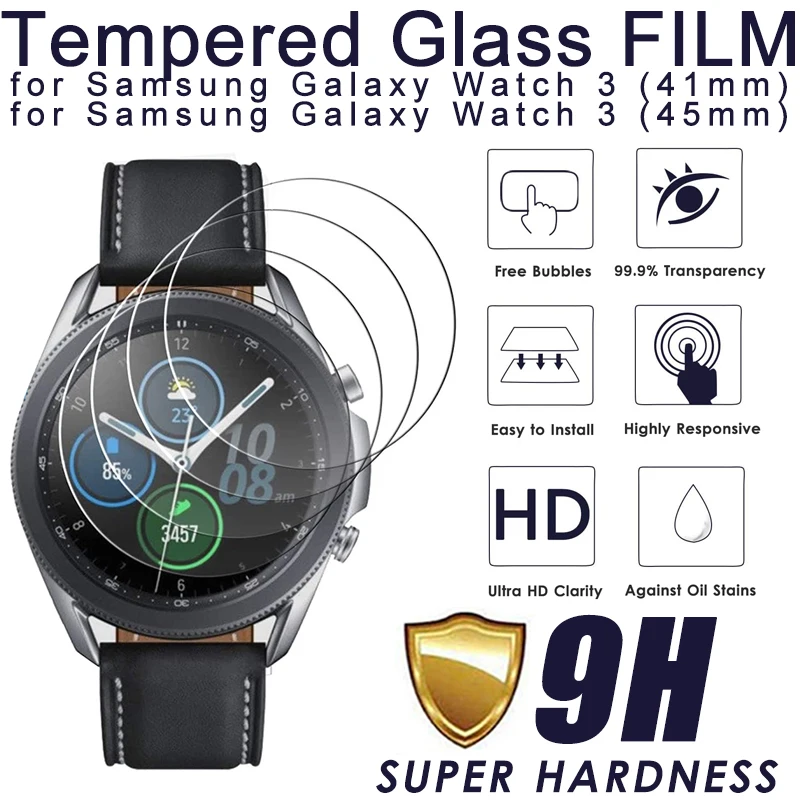 2020 новый протектор экрана из закаленного стекла для Samsung Galaxy Watch 3 45 мм 41 9h Защитная
