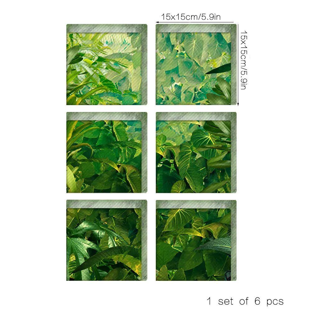 6 шт./компл. наклейка для протектора ванны с листьями безопасные Нескользящие