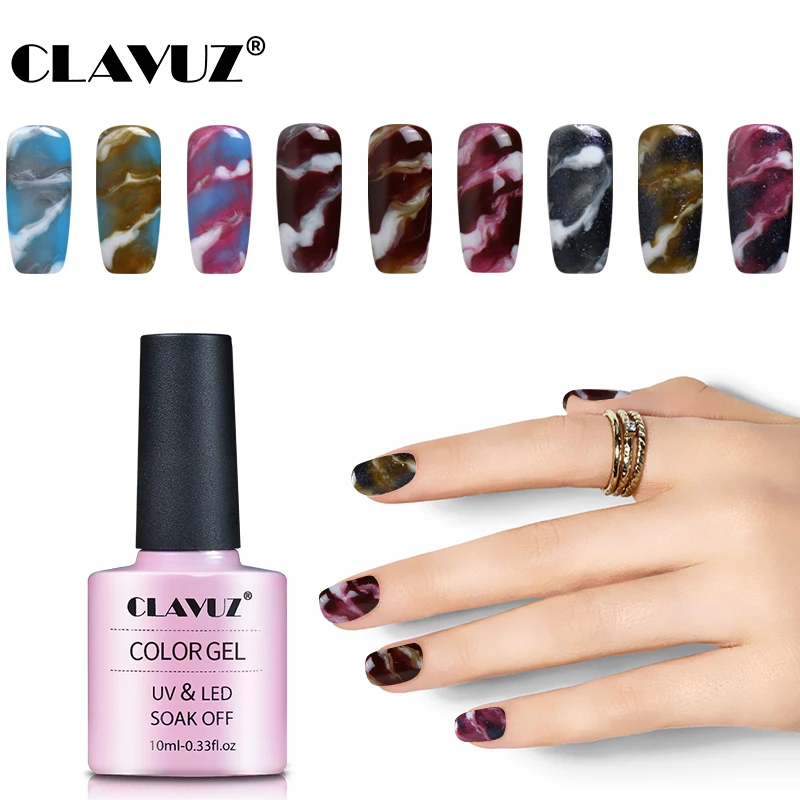 CLAVUZ 10 мл сменный Гель-лак для нейл-арта мраморный Halo эффект ногтей УФ
