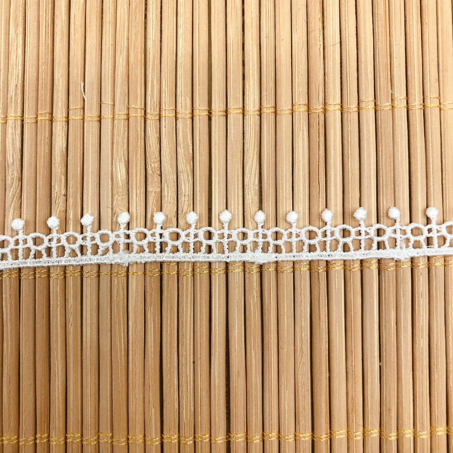 Односторонняя вышитая кружевная ткань 5Y для рукоделия ожерелье ручной работы