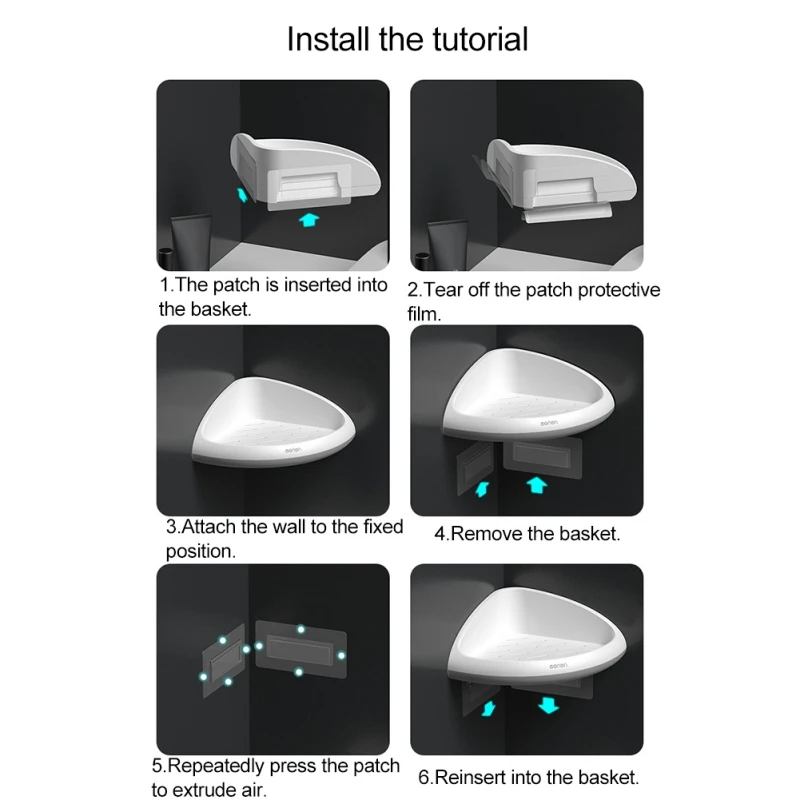 Креативная настенная подвесная угловая стойка для унитаза треугольная корзина