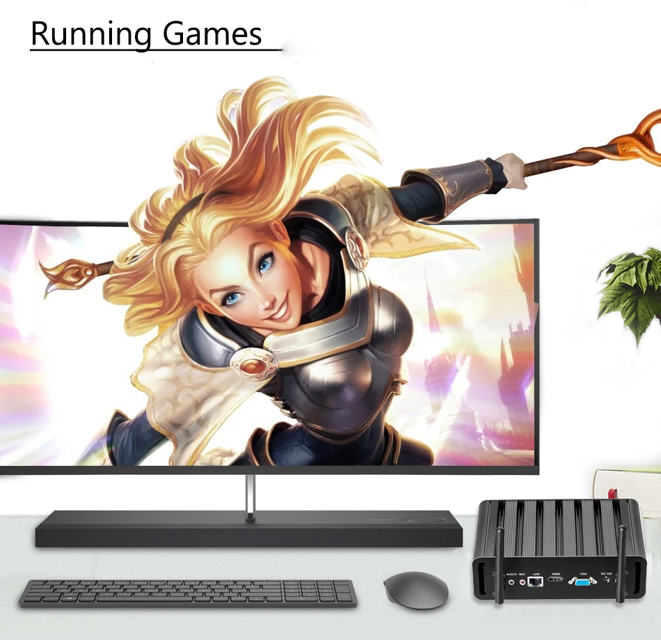 Распродажа Core i7 5500DU мини ПК настольный Windows 10 WiFi HDMI VGA HTPC ТВ коробка Nuc minipc офисный игровой Мини компьютер