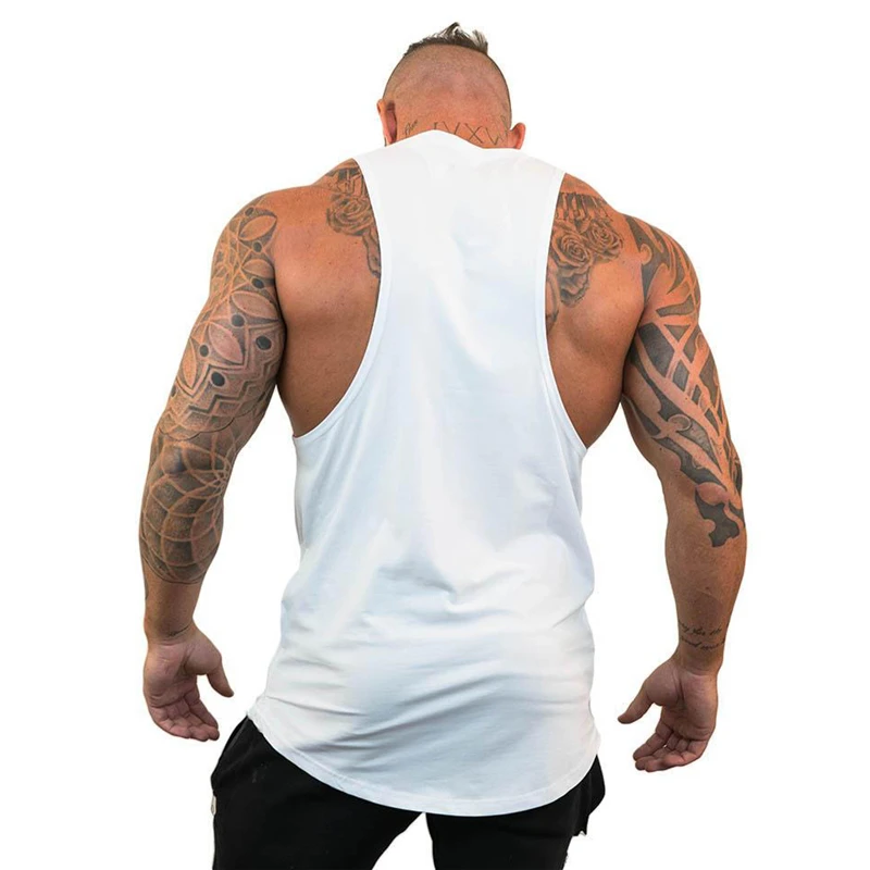Muscleguys хлопковые майки для спортзала мужские без рукавов Мужская одежда