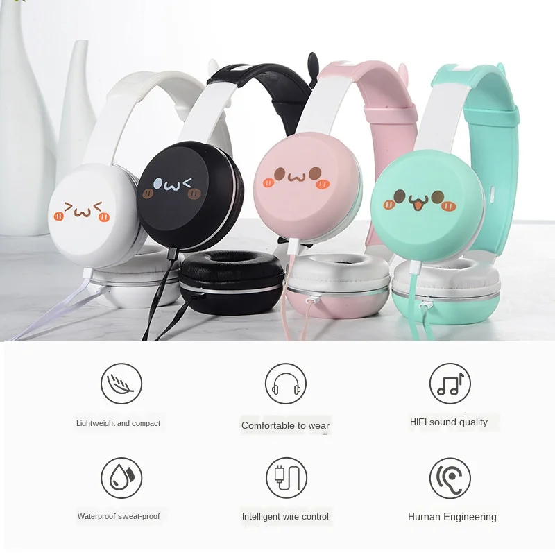 

Headset Headset Cute Wired Computer Headphone Bluetooth Headphones Wireless Earbuds Ear Pods