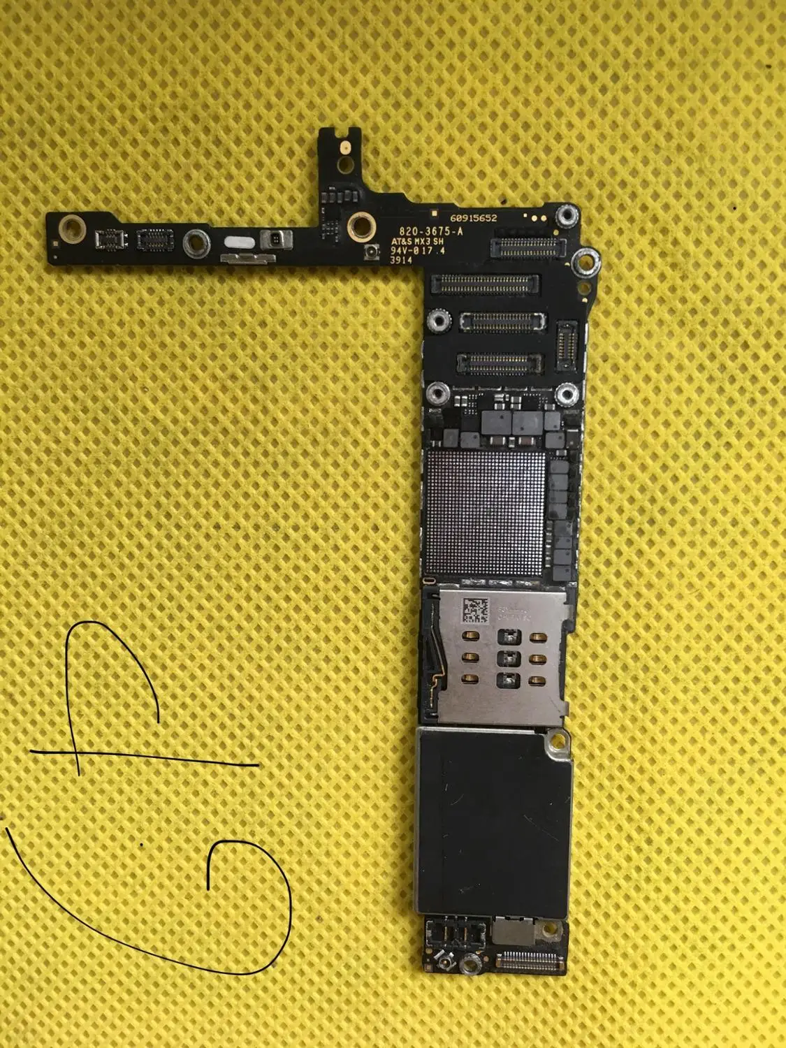 Материнская плата с ЧПУ для iPhone 6P основная часть процессора iCloud блокировка RF