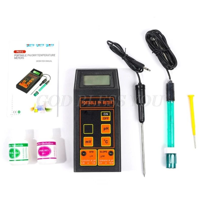 3 в 1 Высокая точность Портативный устройство контроля pН/мВ/измеритель