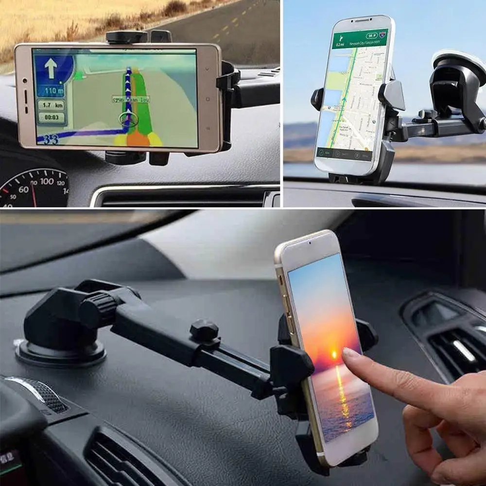 1 шт. 360 градусов Универсальный автомобильный держатель телефона с присоской ABS