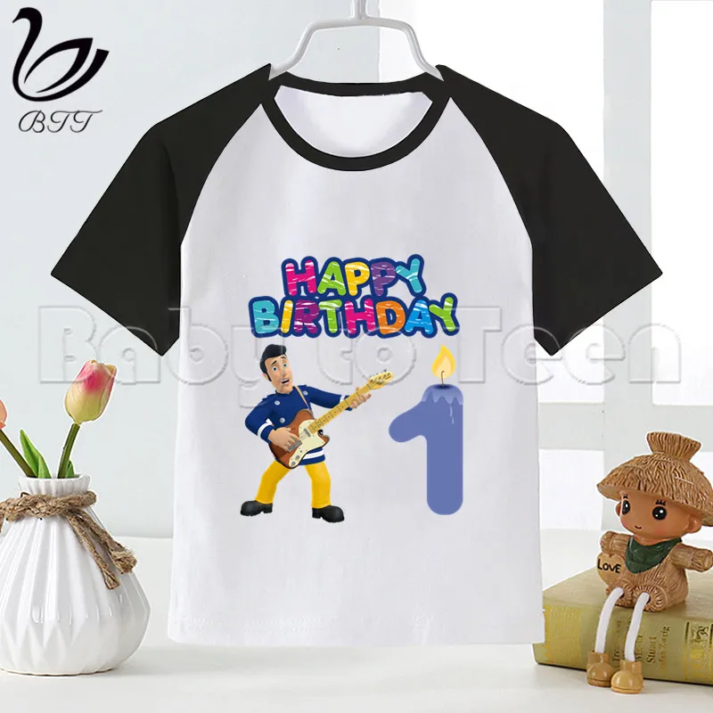 Детская футболка с надписью Happy Birthday|Тройники| |