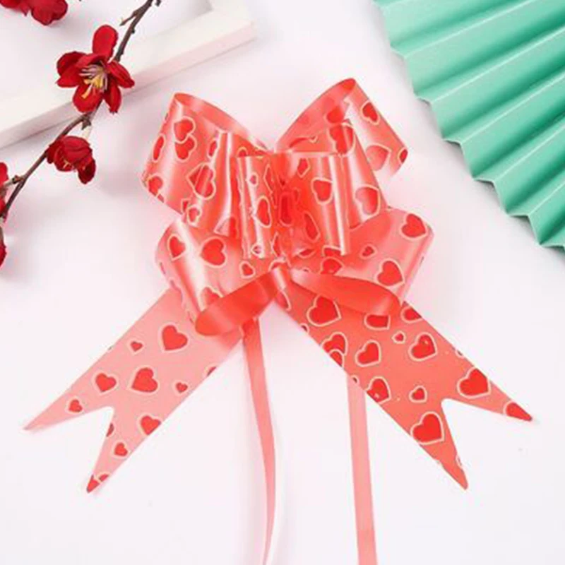 

10Pcs 10Styles DIY Christmas Tree Gift Wrap Pull Bows Wedding New Year Navidad Decorative Ribbons 4.5cmx73cm