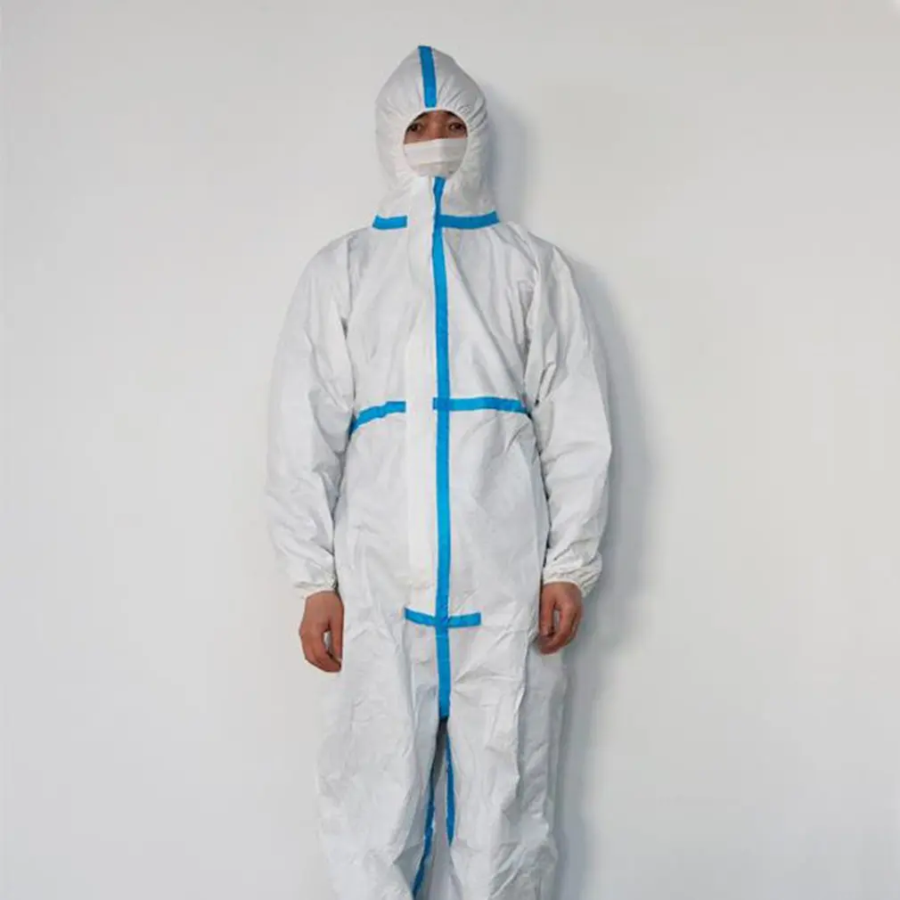 Размер L XL комбинированный одноразовый изоляционный костюм для рабочих