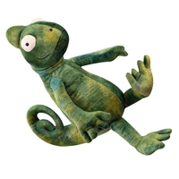 35cm cartoon lizard doll chameleon plush toys simulation chameleon toys tricky plaything for kids green