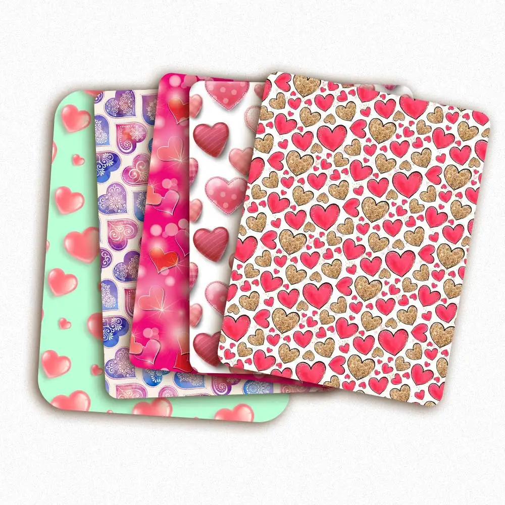 

Polyester Cotton Fabrics Thanksgiving Sewing Fabric Cartoon Heart Love Printed Cloth Sheet Dress Making DIY Crafts 45*145 cm 1pc
